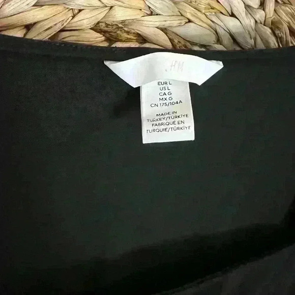 H & M Black Corset Bodysuit Squareneck - Picture 2 of 3